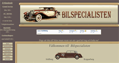 Desktop Screenshot of bilspecialisten.eu